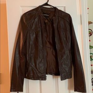 Vegan Leather Jacket from Express